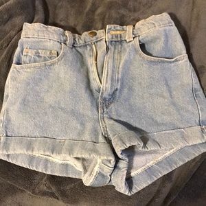 AMERICAN APPAREL JEAN SHORTS